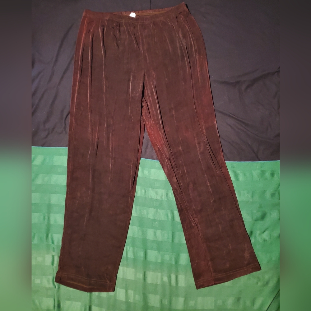 Tight fitted Burgundy Brown Pants